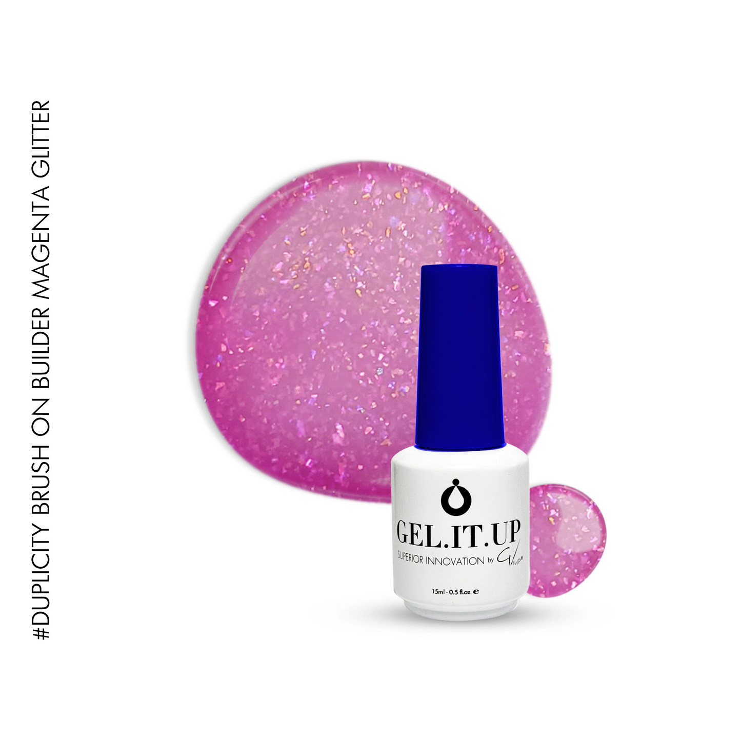 Duplicity Brush on Builder Magenta Glitter