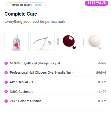 Bundles offer Complete Care Everything you need for perfect nails